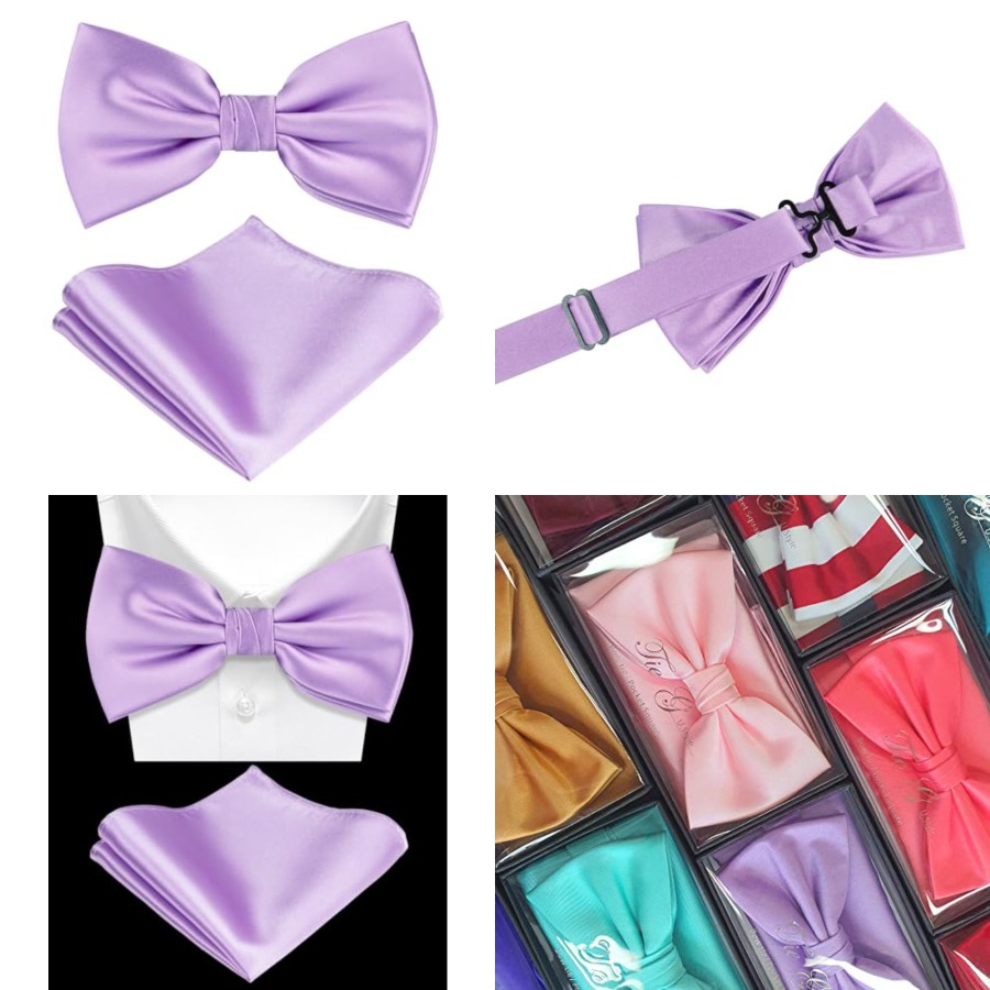Solid Color Pre-tied Bow Tie a - Bow Tie Pre Tied ulasan dan harga