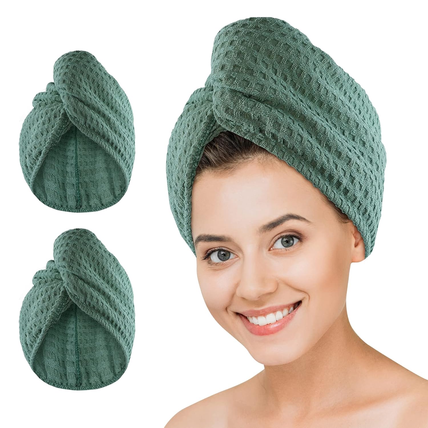 Microfiber Hair Drying Towel - - Head Wrap Turban ulasan dan harga