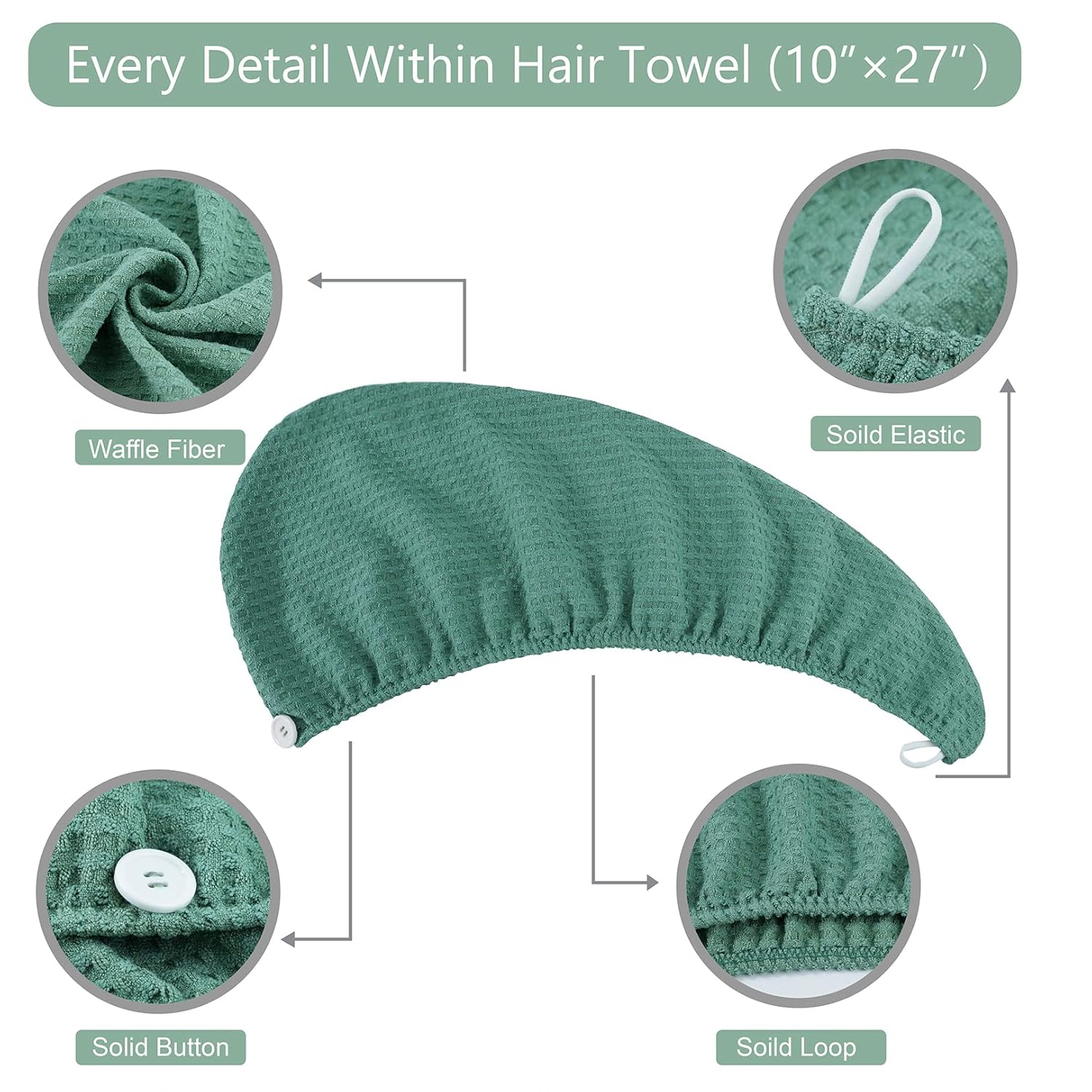 Microfiber Hair Drying Towel - - Head Wrap Turban ulasan dan harga