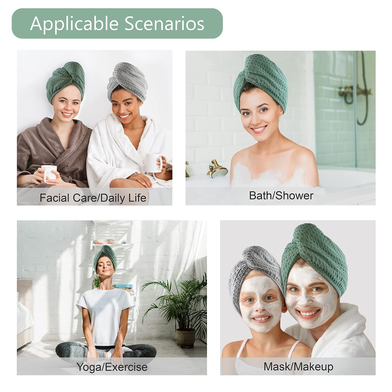 Microfiber Hair Drying Towel - - Head Wrap Turban ulasan dan harga