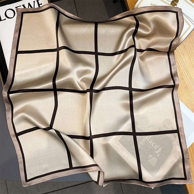 100% Real Silk Scarf New 70CM  - Scarf Silk Square ulasan dan harga