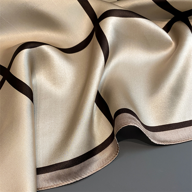 100% Real Silk Scarf New 70CM  - Scarf Silk Square ulasan dan harga